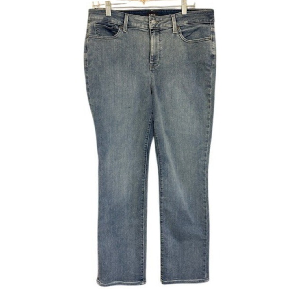 NYDJ Women's Marilyn Straight‎ Leg Lift Tuck Stretch Jeans Size 14